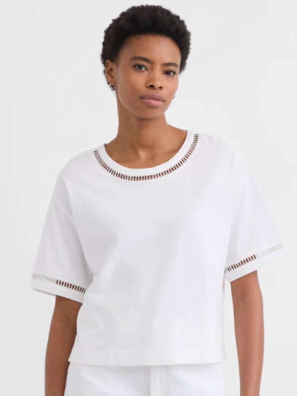 LOFT Small Cutout Jersey Modern Tee